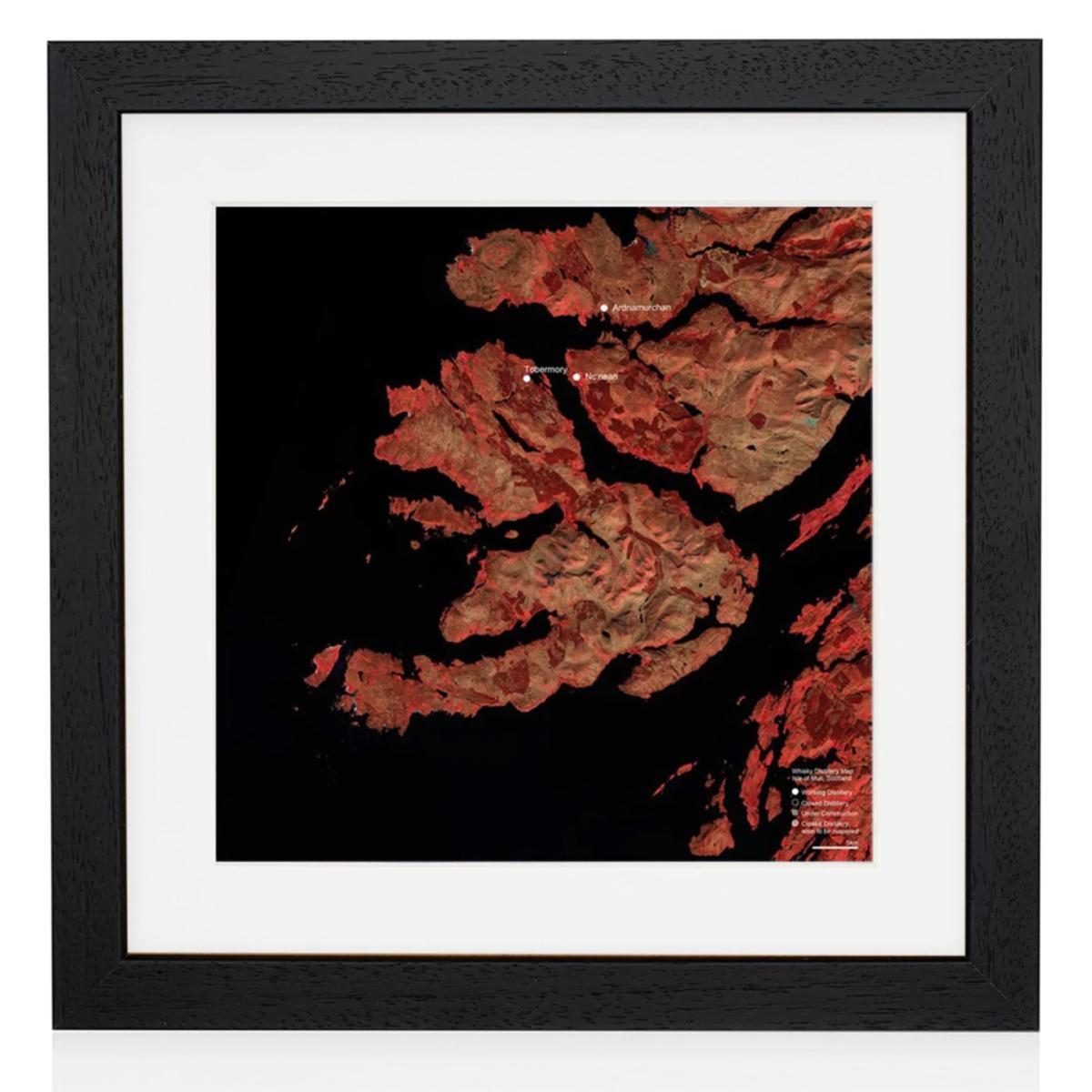 Limited Edition Whisky Map Wall Art - Black Wooden Framed Included Studio Story – image 9