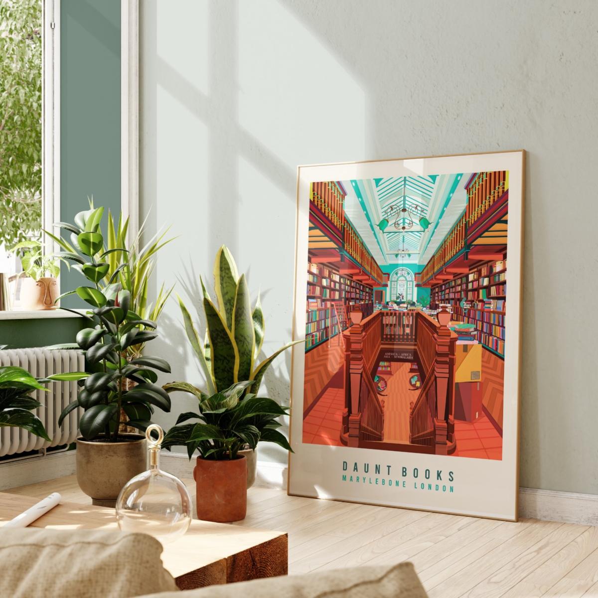 Daunt Books London Illustrated Art Print A3 297 X 420Mm Eye for London Prints – image 8