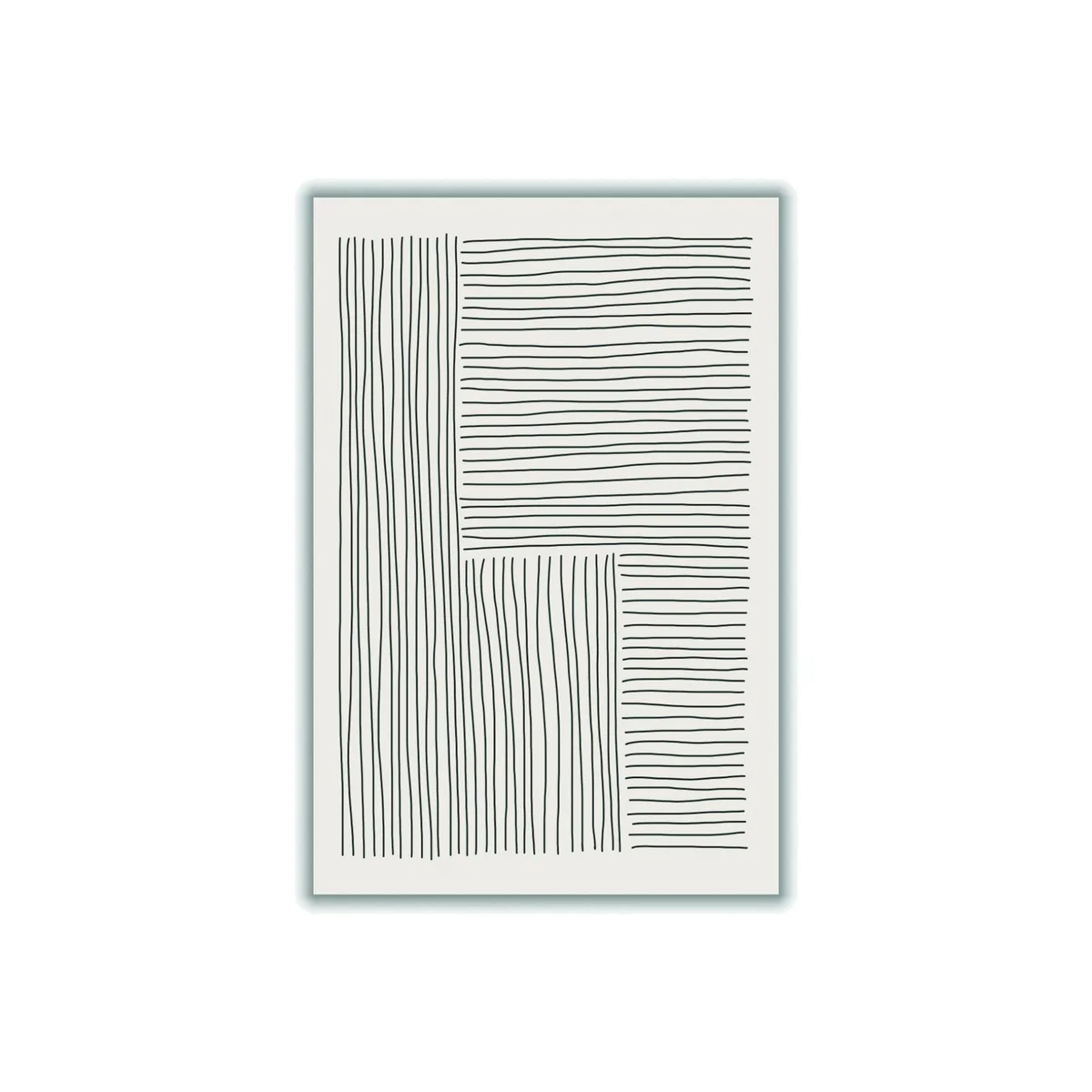 Grey Boho Line Vibes #4 Small Stanley Print House – image 1