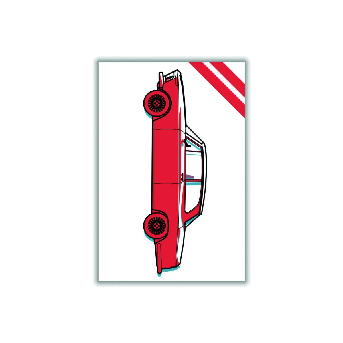 Red Car Xxs Stanley Print House – image 1