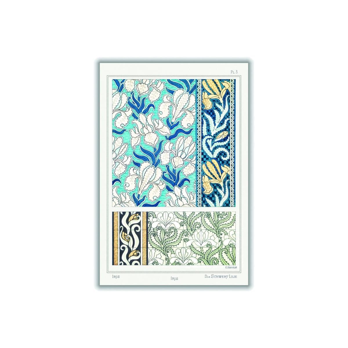 Blue Iris Ii Print By Maurice Pillard Verneuil A1 594 X 841Mm Stanley Print House – image 1