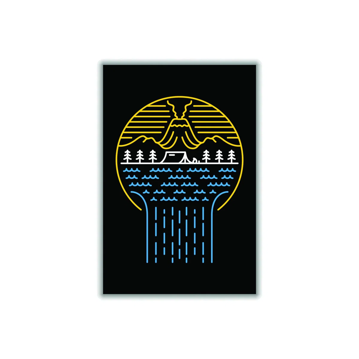 Blue Minimal Nature Vibes A1 594 X 841Mm Stanley Print House – image 1