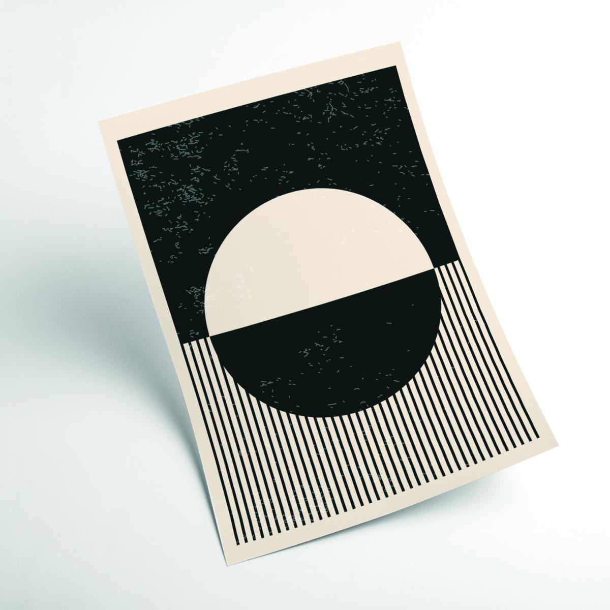 Black And White Planets Series #4 A4 210 X 297Mm Stanley Print House – image 2