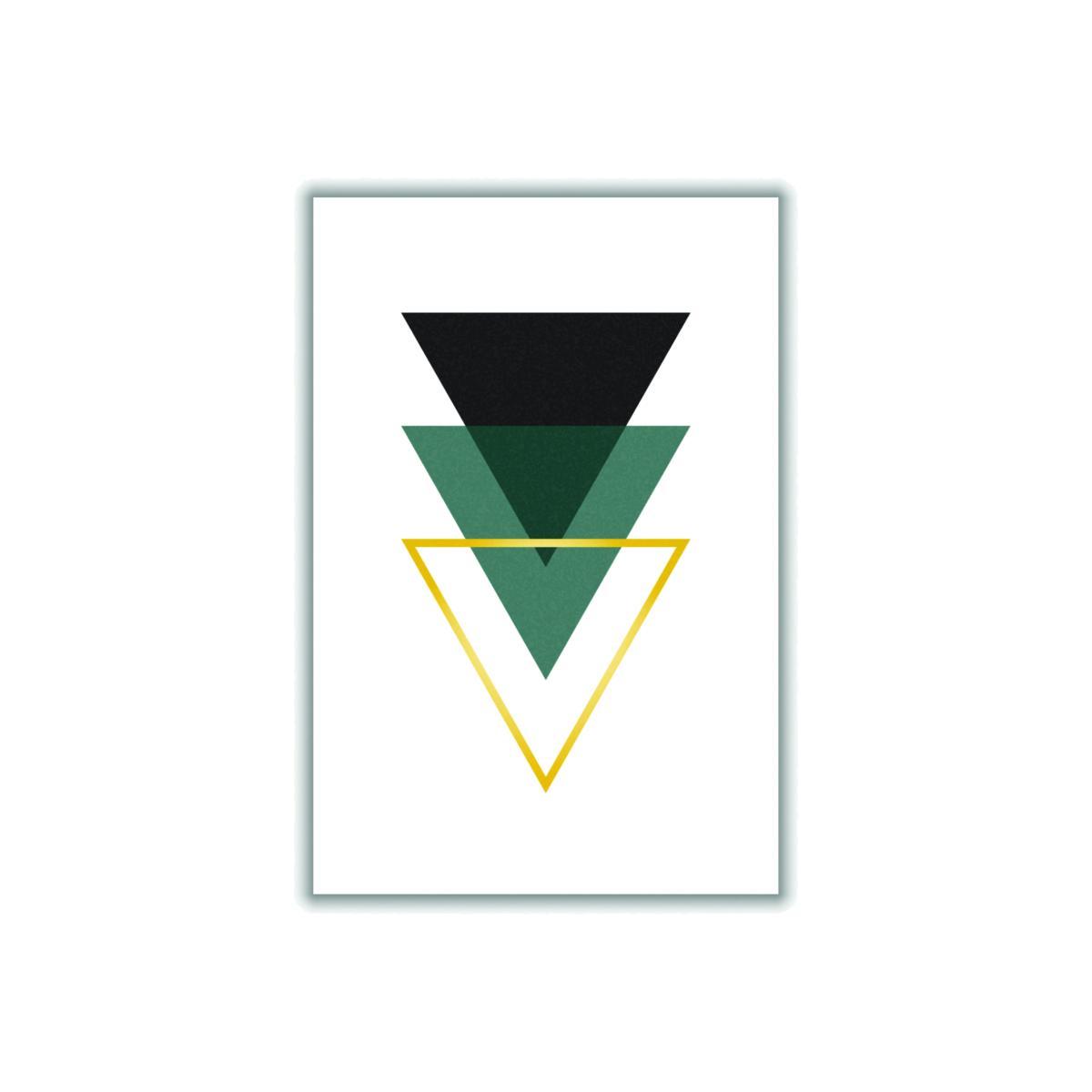 Black Minimal Triangle Collection #1 Medium Stanley Print House – image 1