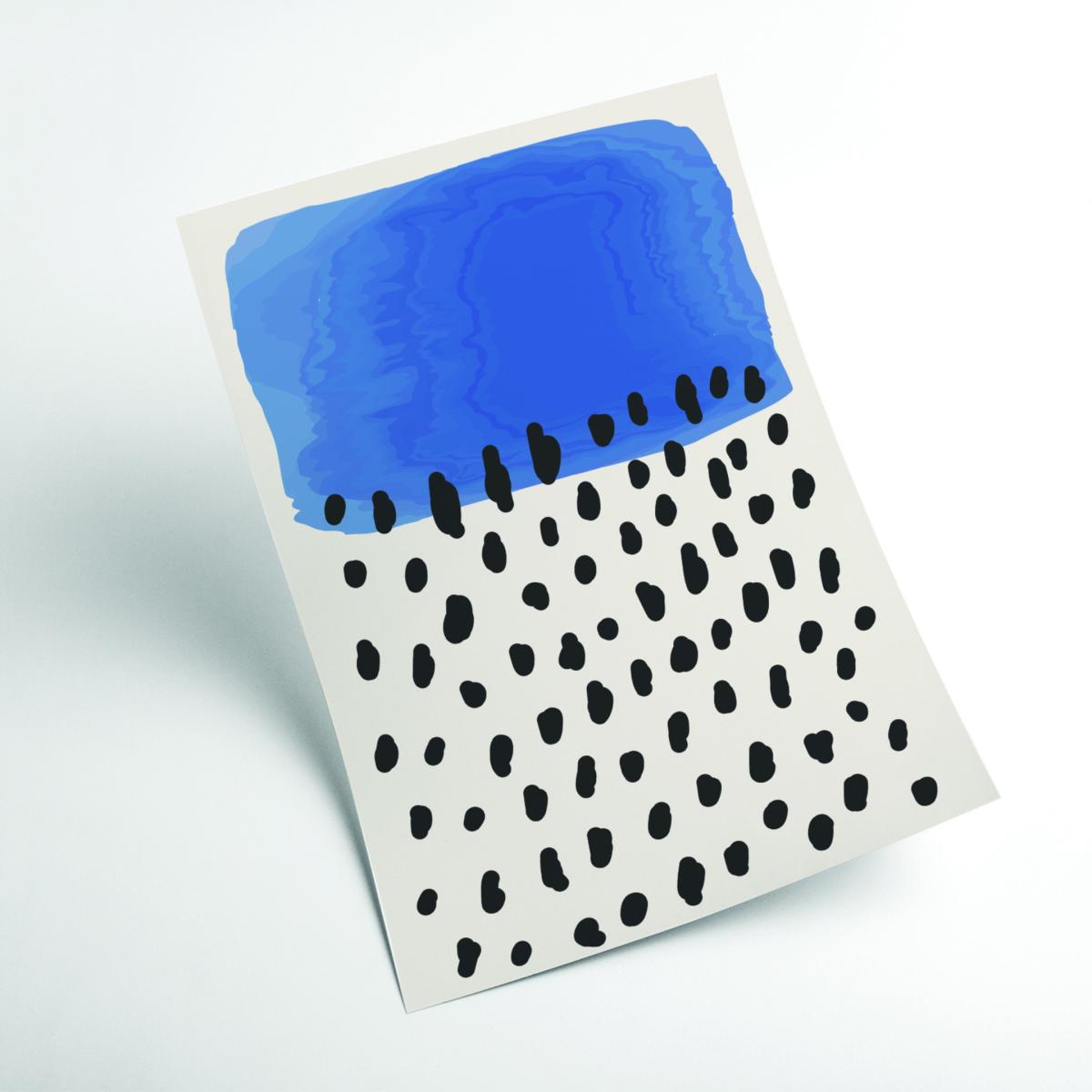 Blue Minimal Abstract Series #1 Medium Stanley Print House – image 2