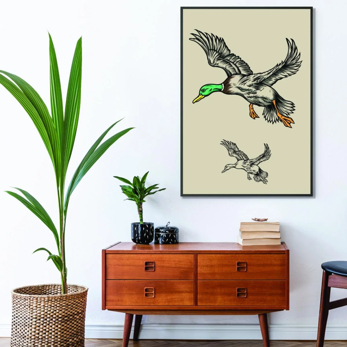 Neutrals Flying Ducks Extra Large Stanley Print House – image 3
