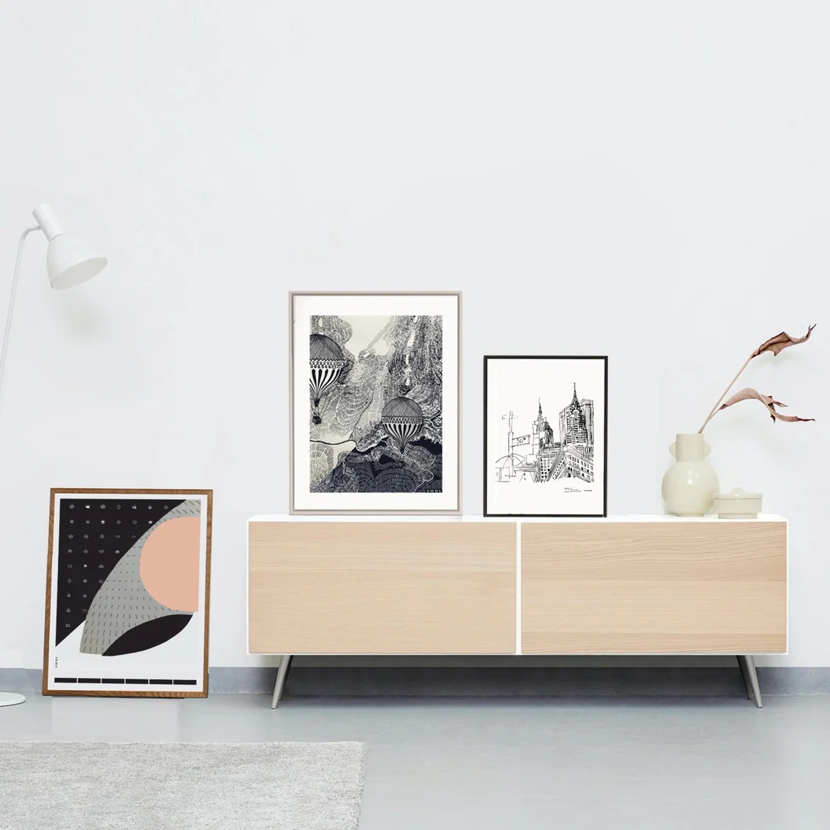 Scandi Love: Copenhagen Inspired Abstract Art Print A3 297 X 420Mm Awol – image 9
