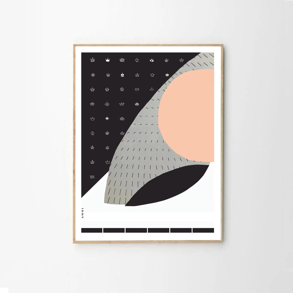 Scandi Love: Copenhagen Inspired Abstract Art Print A3 297 X 420Mm Awol – image 10