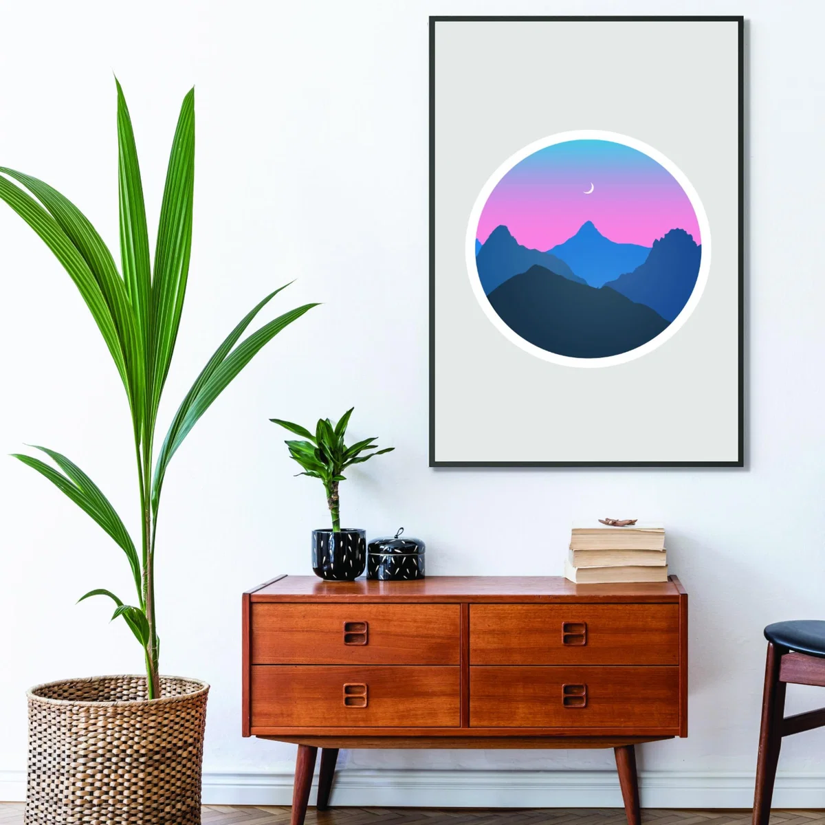 Pink / Purple Moody Moonrise Kingdom A3 297 X 420Mm Stanley Print House – image 3
