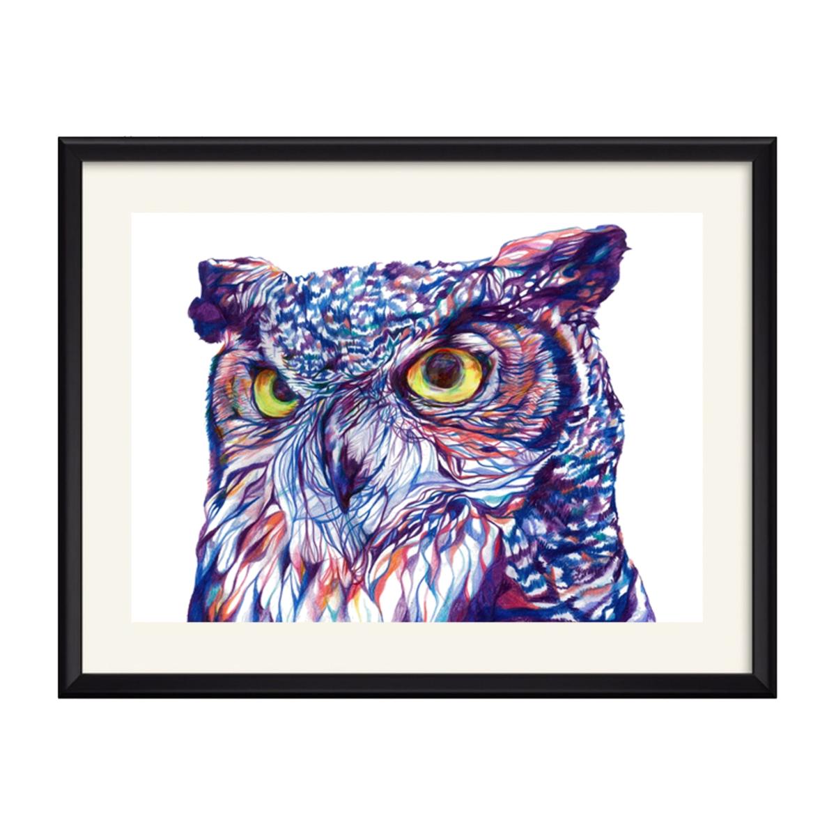Owl Art Print Claudine O'sullivan Illustration & Design