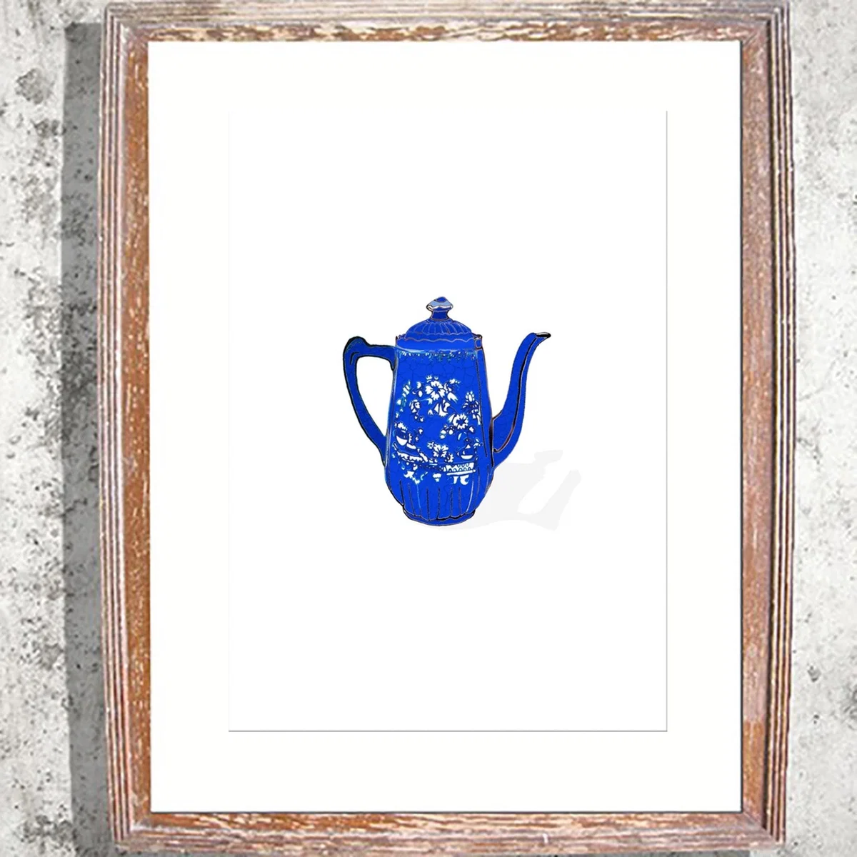 Brown The Blue Teapot Signed Print Jessica Russell Flint – image 2