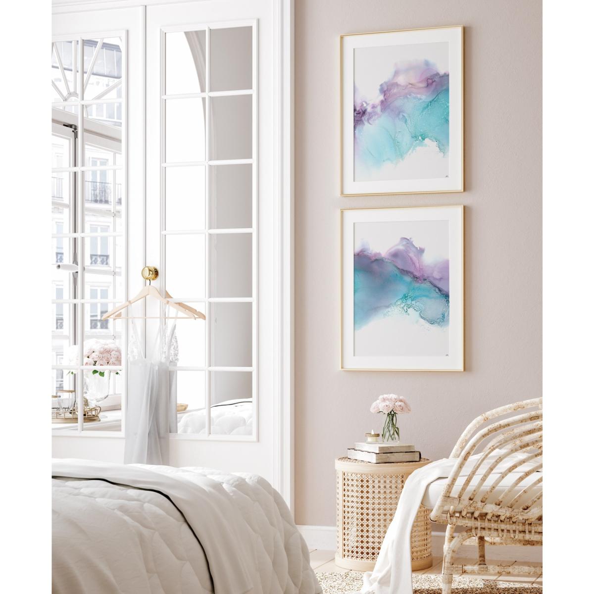 Blue / Pink / Purple Restore - A3 Fine Art Print Pair | A3 | 297 X 420Mm | Art by Affie – image 2