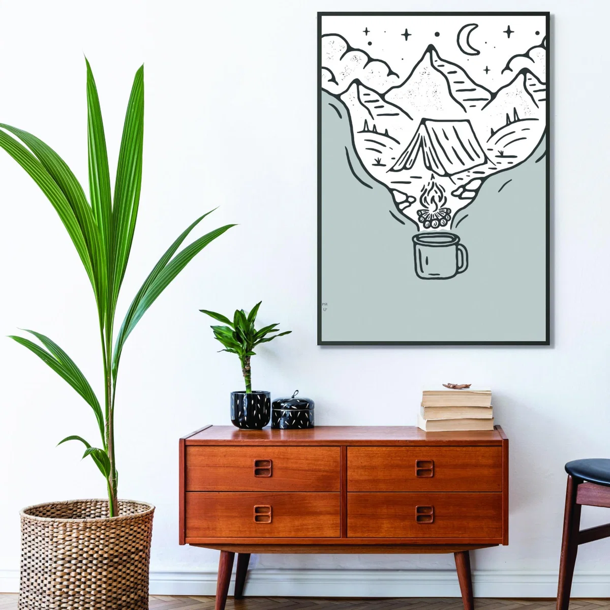 Grey It All Started With Coffee A3 297 X 420Mm Stanley Print House – image 3