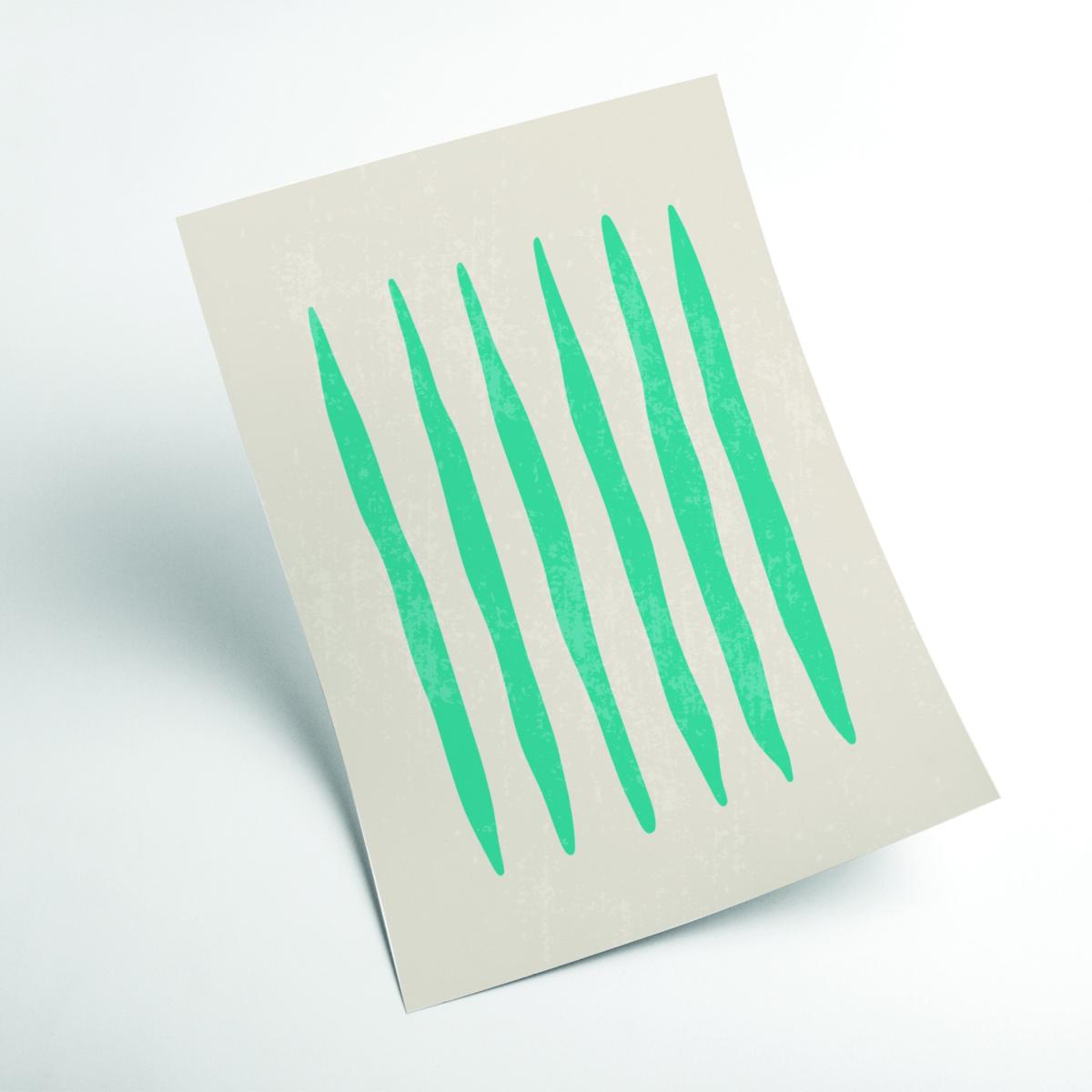 Blue Minimal Abstract #1 Medium Stanley Print House – image 2