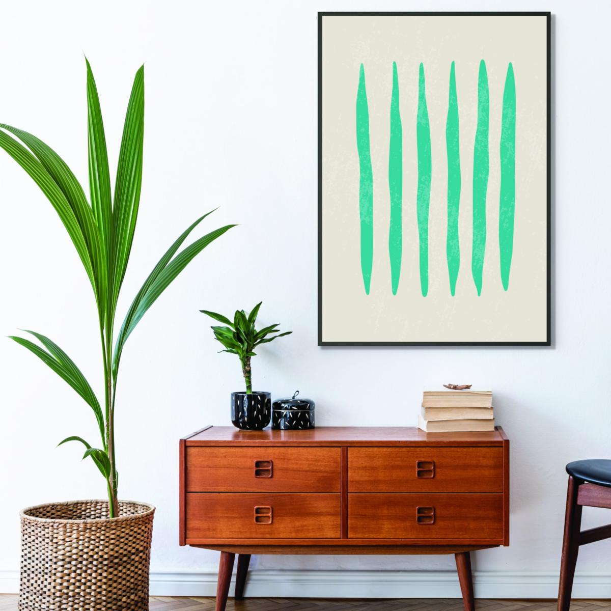 Blue Minimal Abstract #1 Medium Stanley Print House – image 3