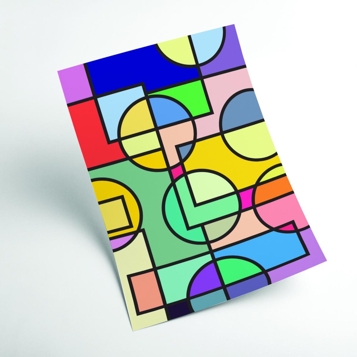 Abstract Circles Collection #3 Large Stanley Print House – image 2