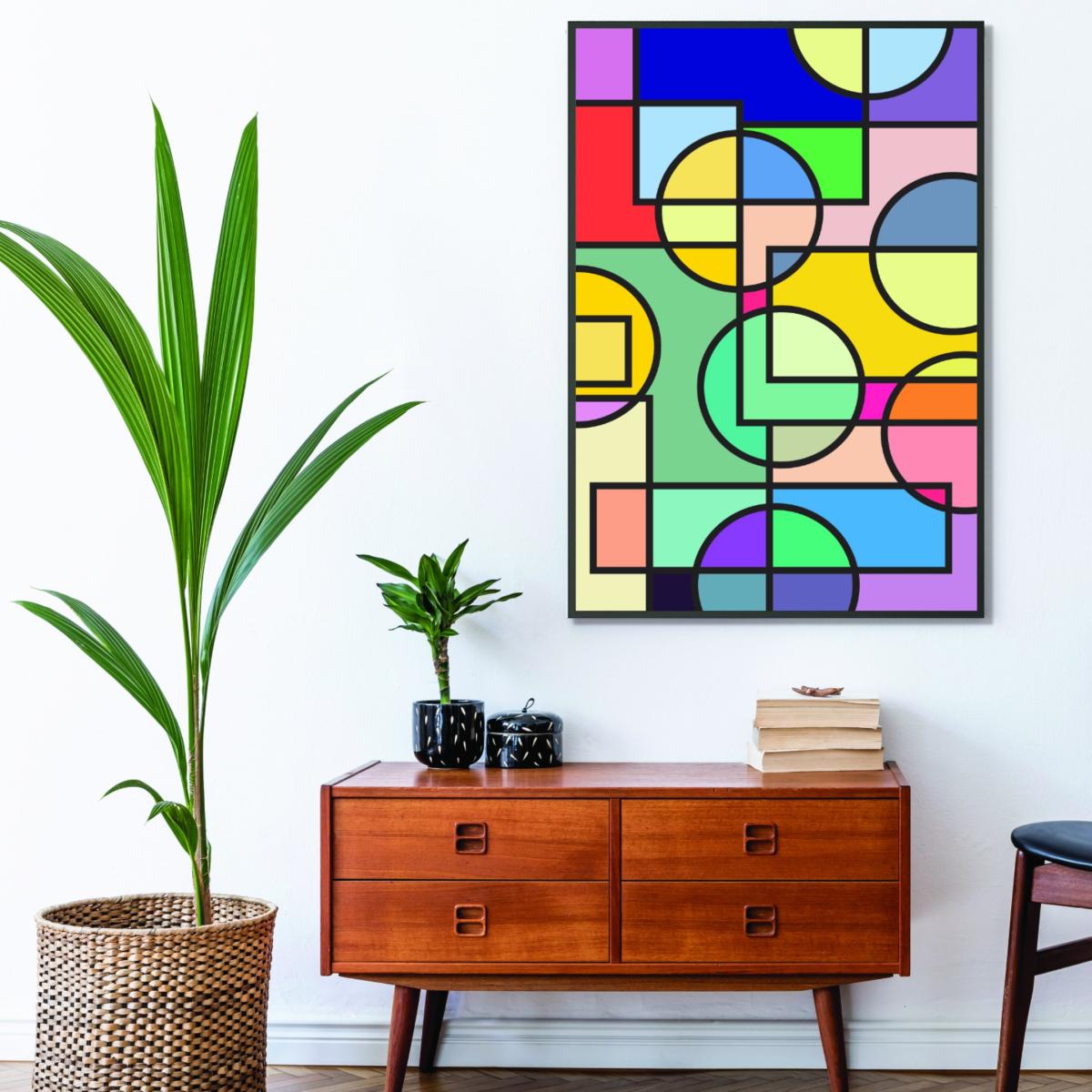 Abstract Circles Collection #3 Large Stanley Print House – image 3