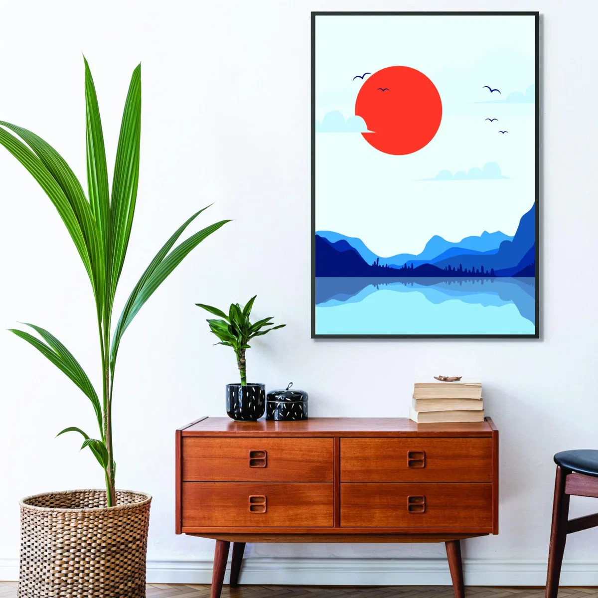 Blue Japanese Sunset Medium Stanley Print House – image 3