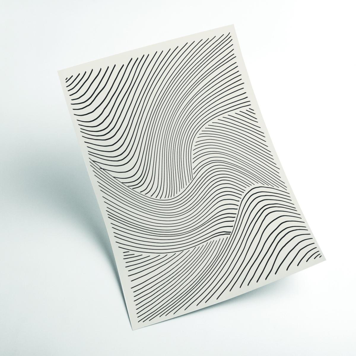Grey Minimal Lines Set 3 Large Stanley Print House – image 2