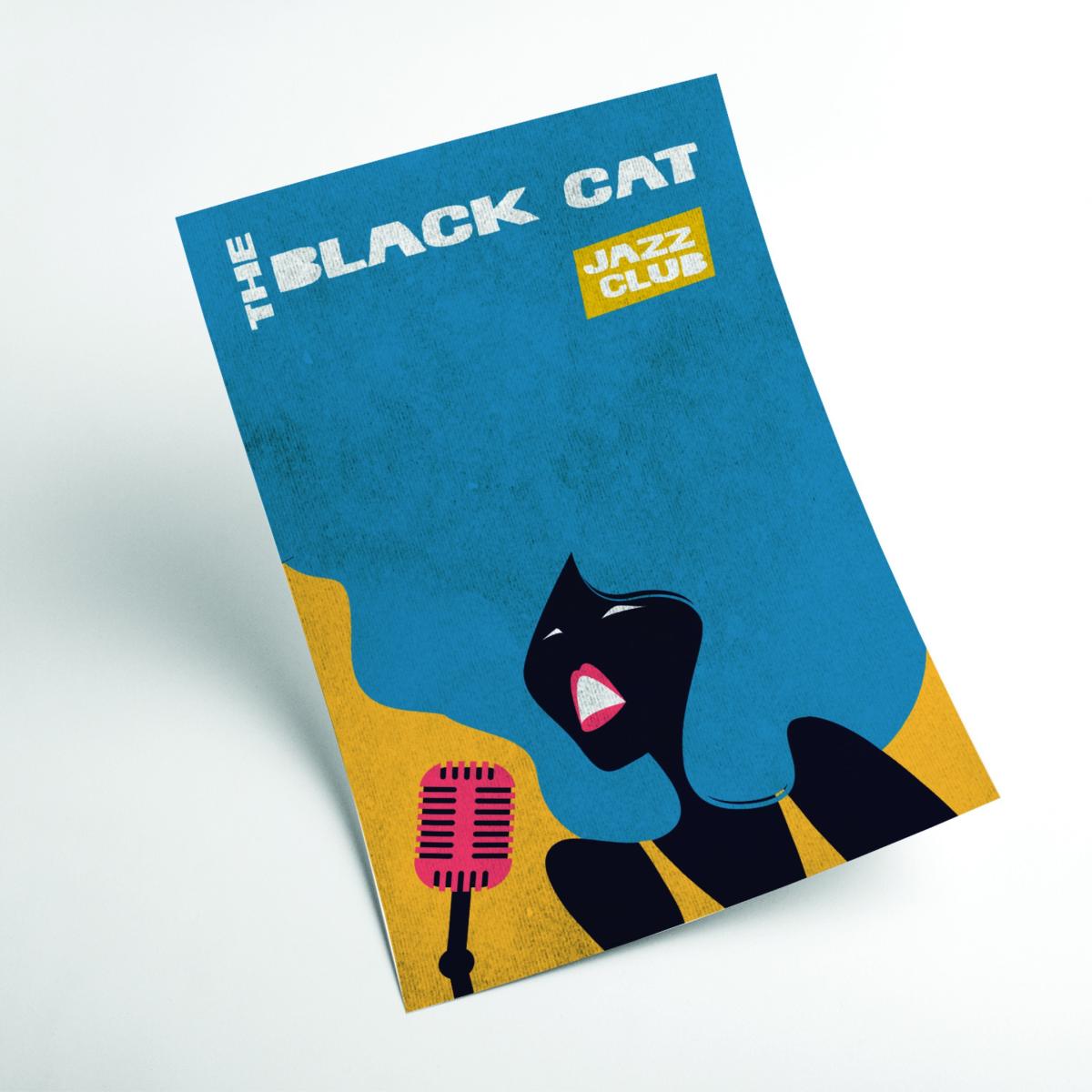 Black Cat Jazz Large Stanley Print House – image 2