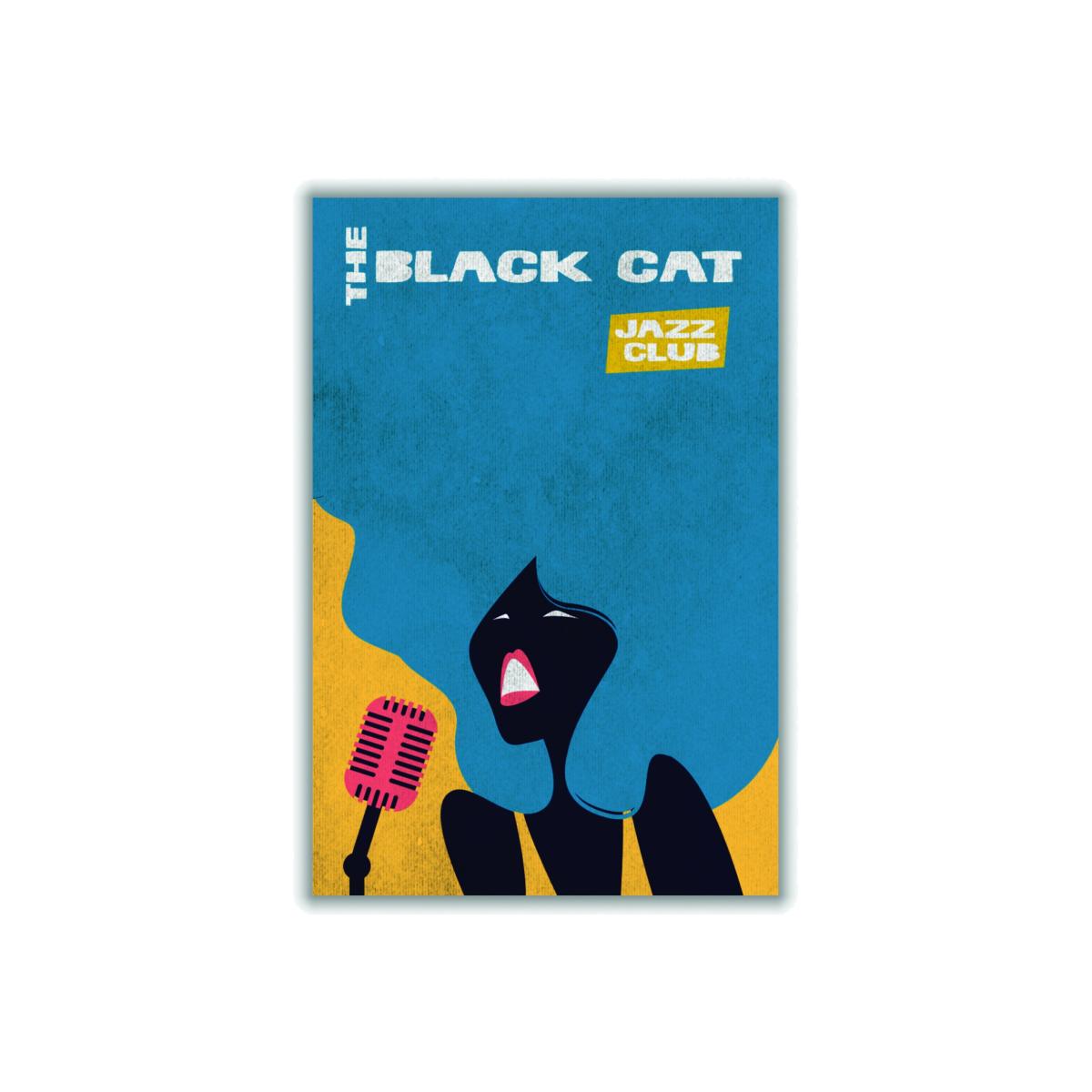 Black Cat Jazz Large Stanley Print House – image 1