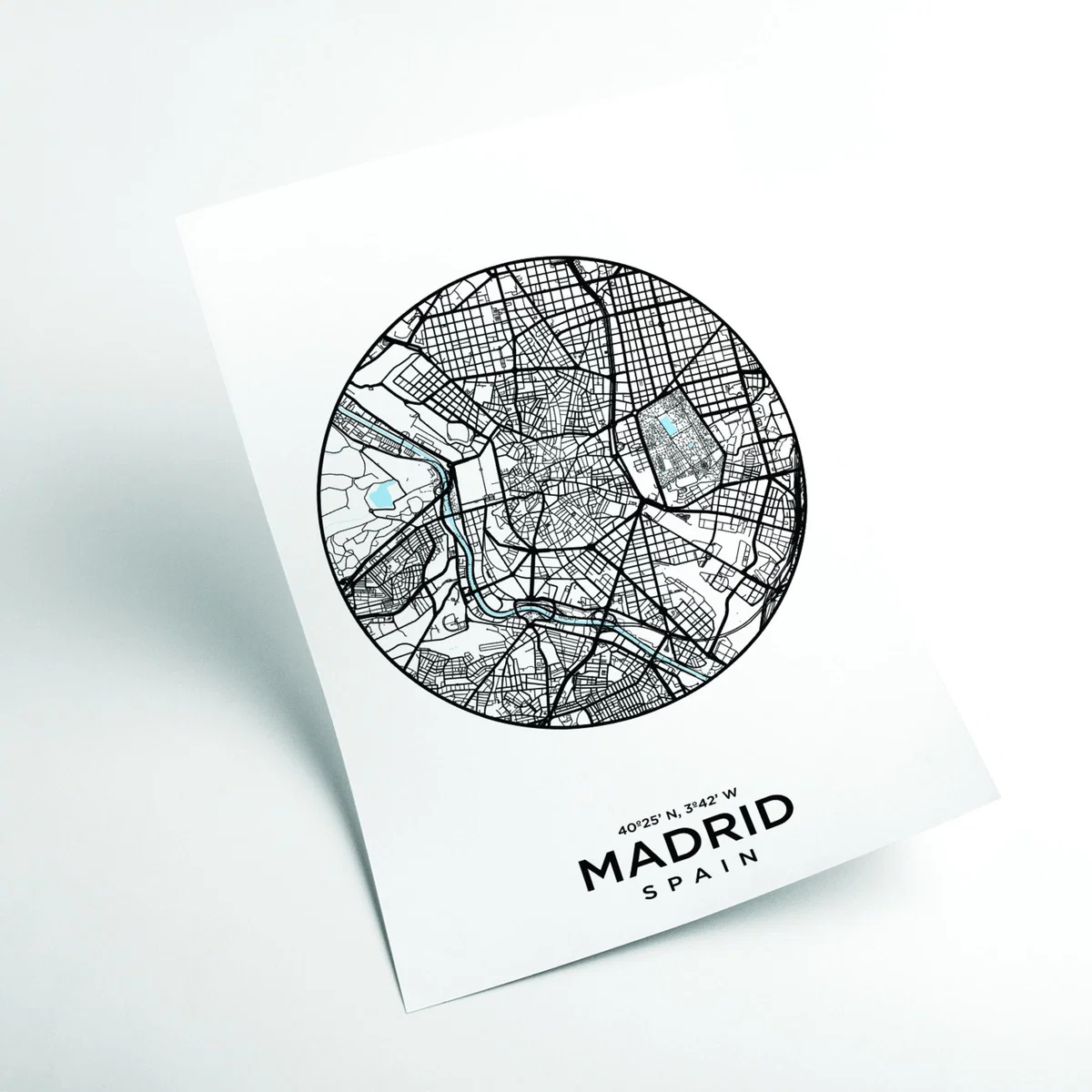 Black Map Of Madrid Xxs Stanley Print House – image 2