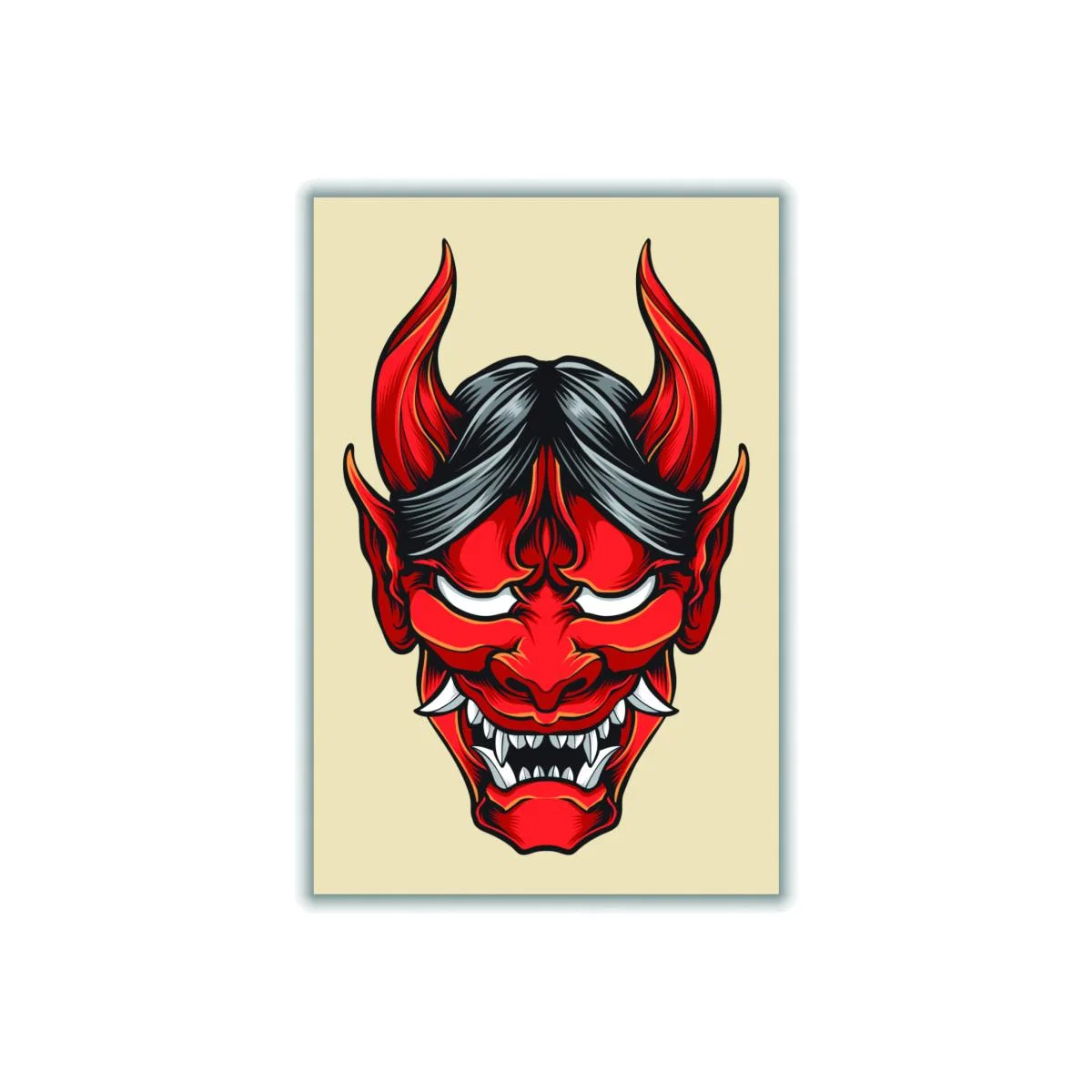 Red Japanese Folklore A2 420 X 594Mm Stanley Print House – image 1
