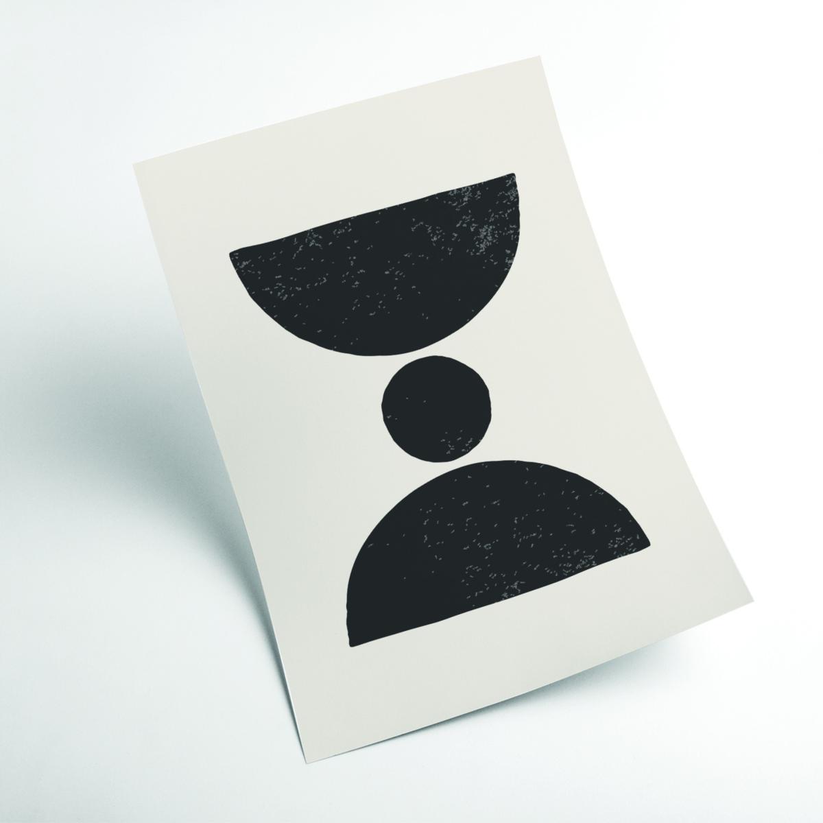 Black Abstract Shapes Series #3 Medium Stanley Print House – image 2