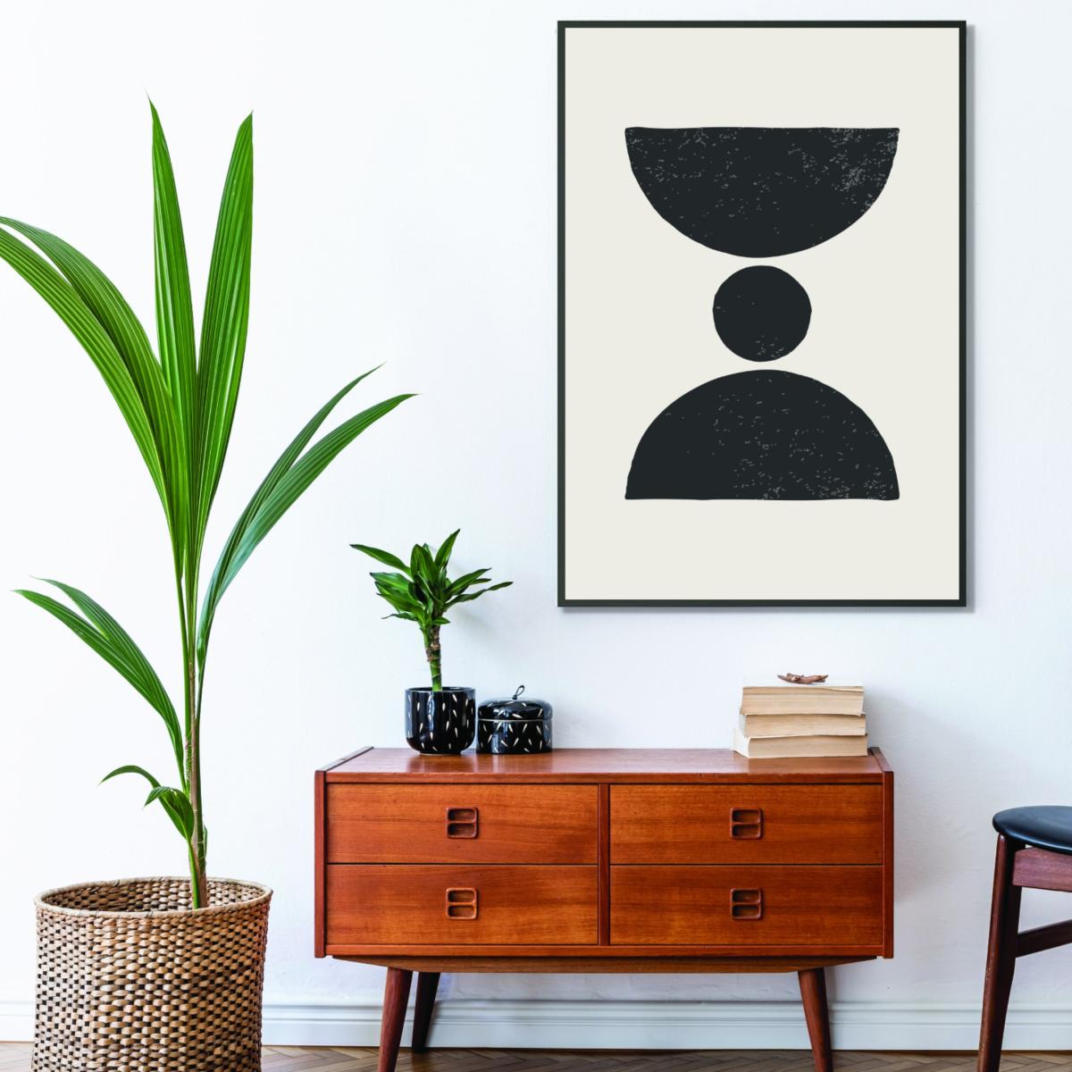 Black Abstract Shapes Series #3 Medium Stanley Print House – image 3