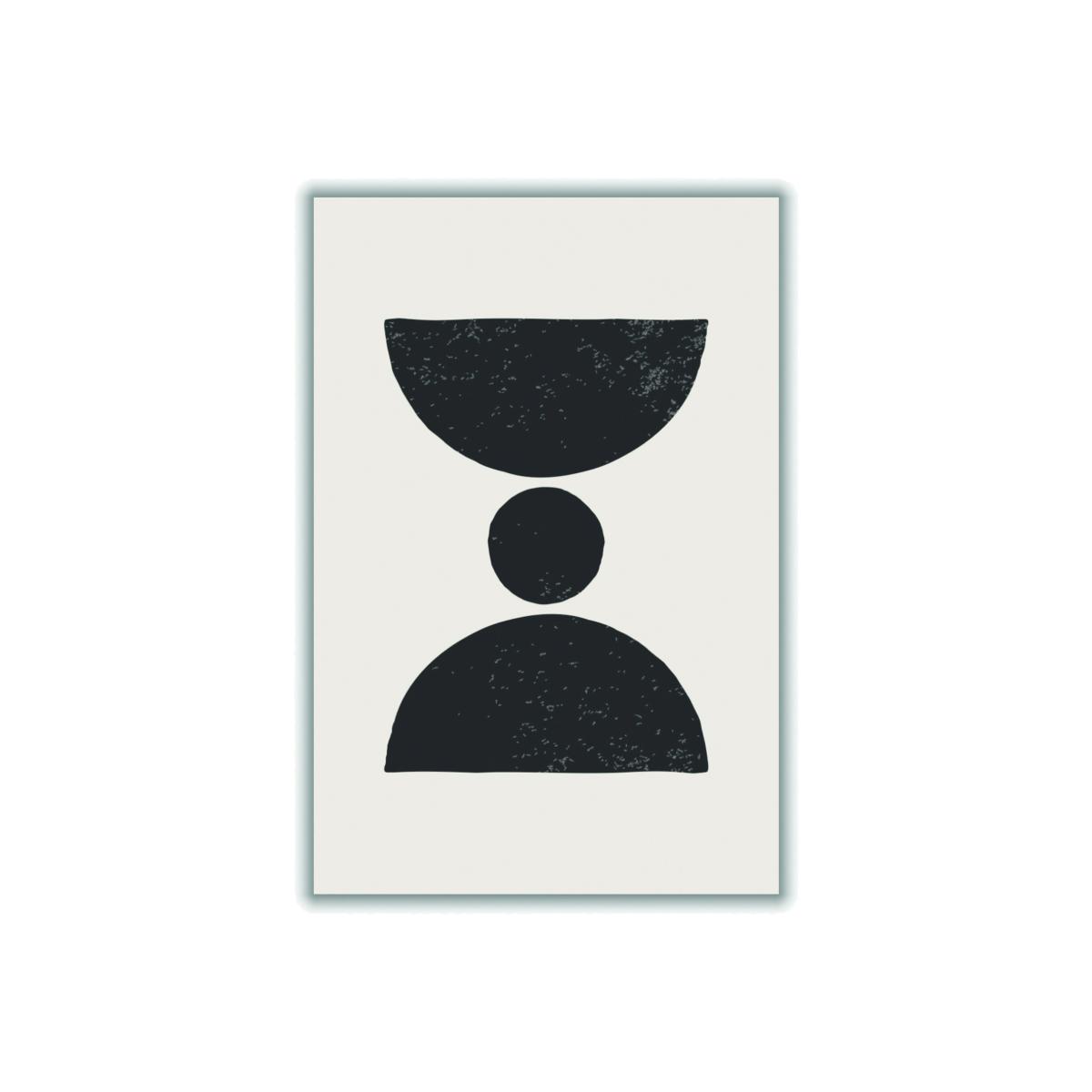 Black Abstract Shapes Series #3 Medium Stanley Print House – image 1
