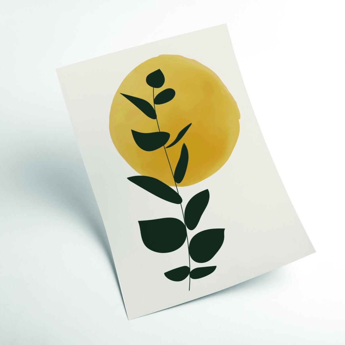 Yellow / Orange Color Botanicals #1 A3 297 X 420Mm Stanley Print House – image 2