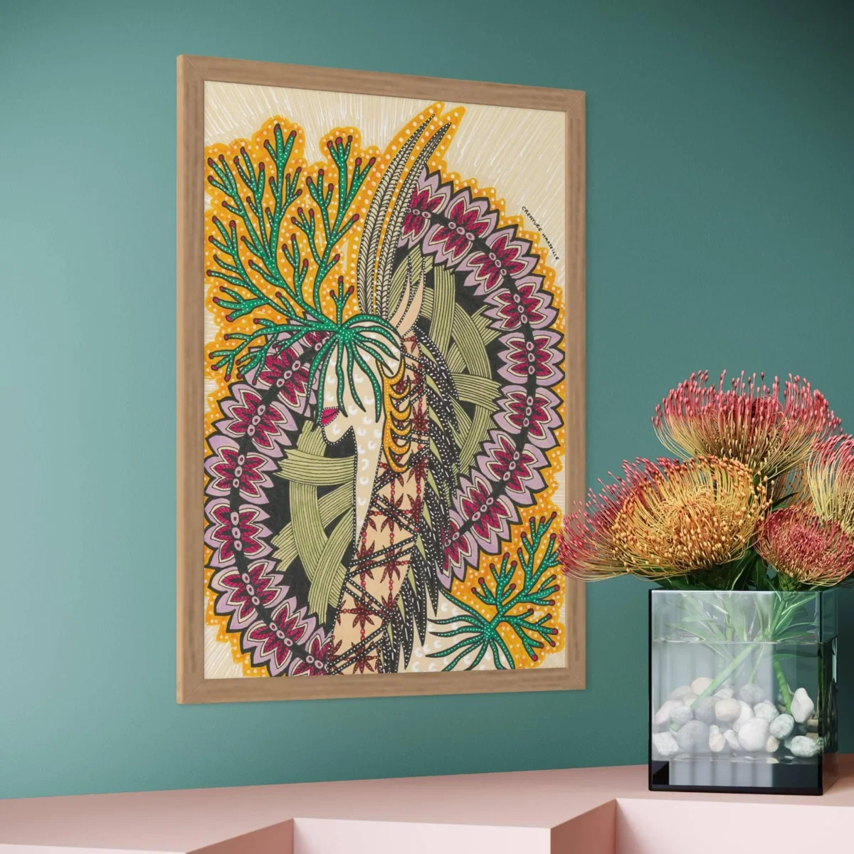 Pink / Purple / Green Borély - Art Print Fine Art | Creature Marseille – image 2