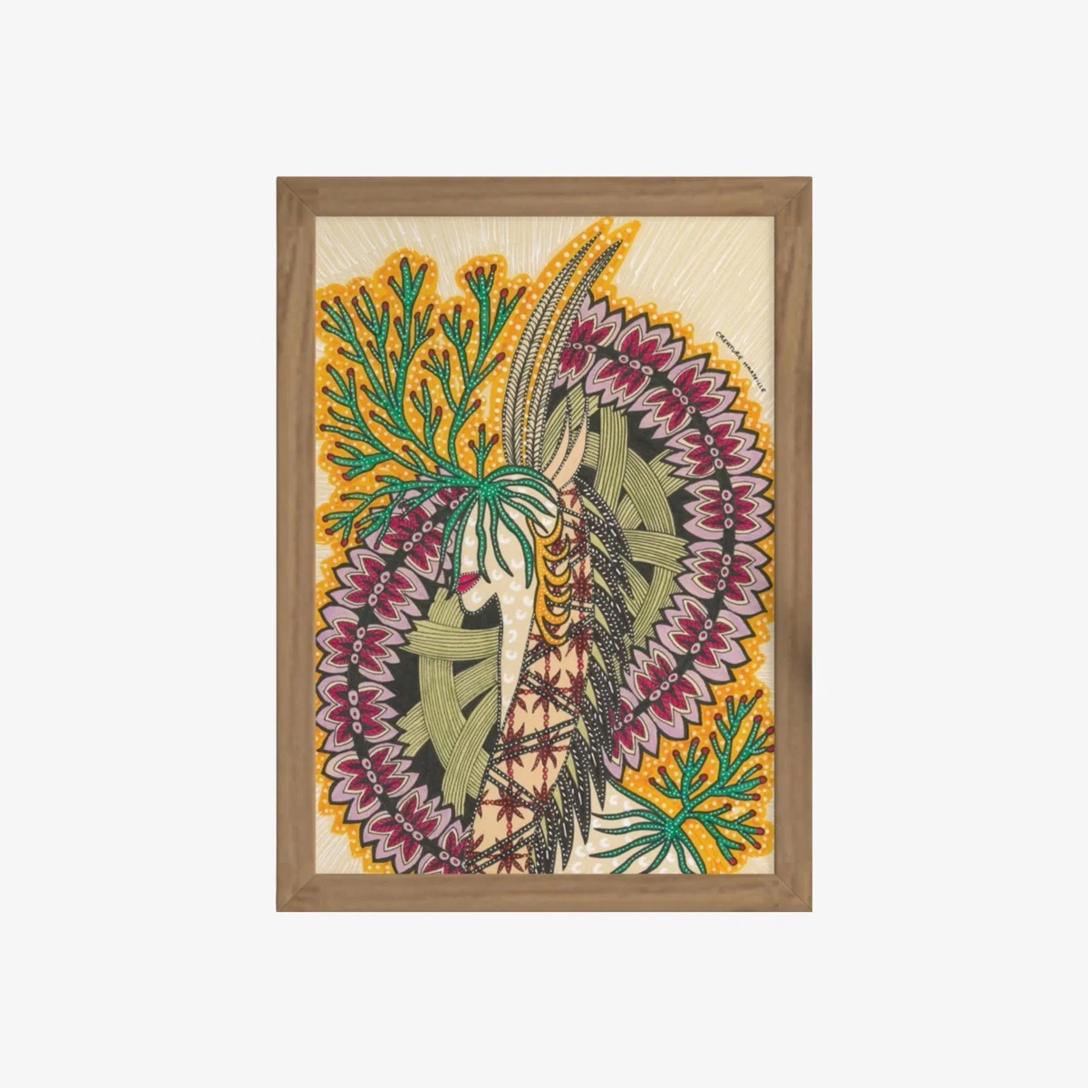Pink / Purple / Green Borély - Art Print Fine Art | Creature Marseille – image 1