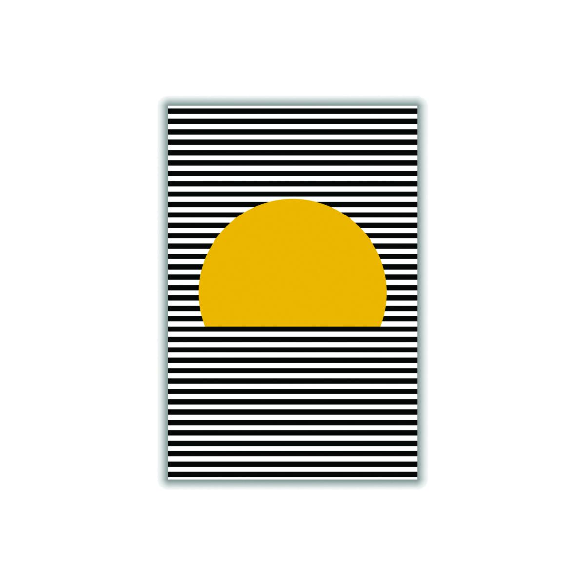 Yellow / Orange Sunset Line Art Medium Stanley Print House – image 1