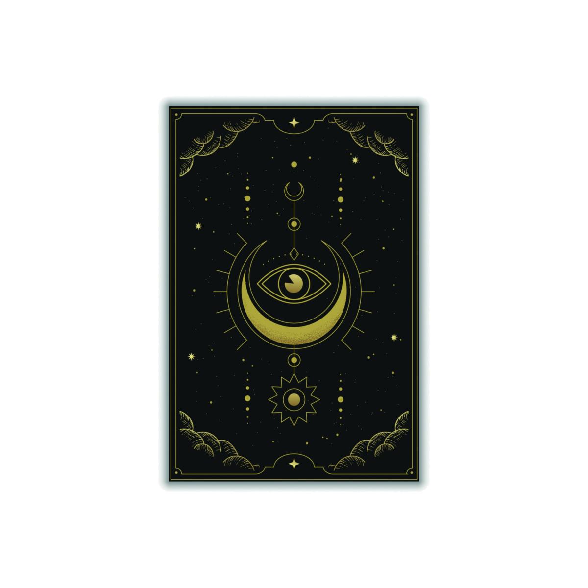 Gold Tarot Card #1 A4 210 X 297Mm Stanley Print House – image 1
