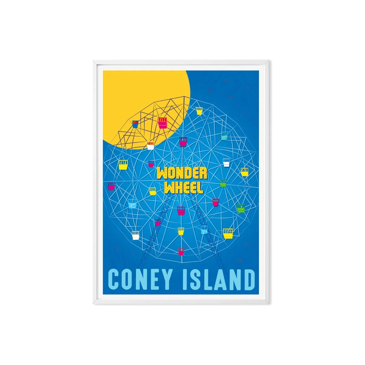 Coney Island New York Art Print Eye for London Prints – image 1