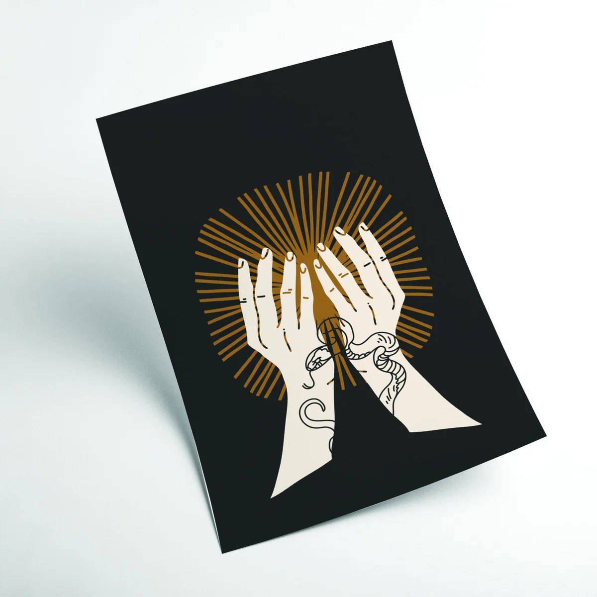 Brown Hand Drawn Spiritual A3 297 X 420Mm Stanley Print House – image 2