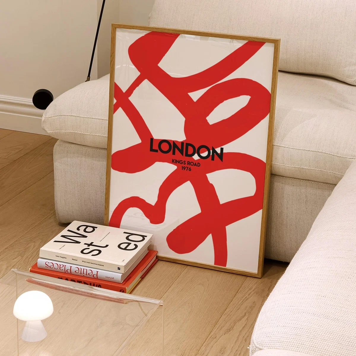 Red Exclusive London Abstract Giclée Art Print A2 | A2 | 420 X 594Mm | Fanclub – image 2