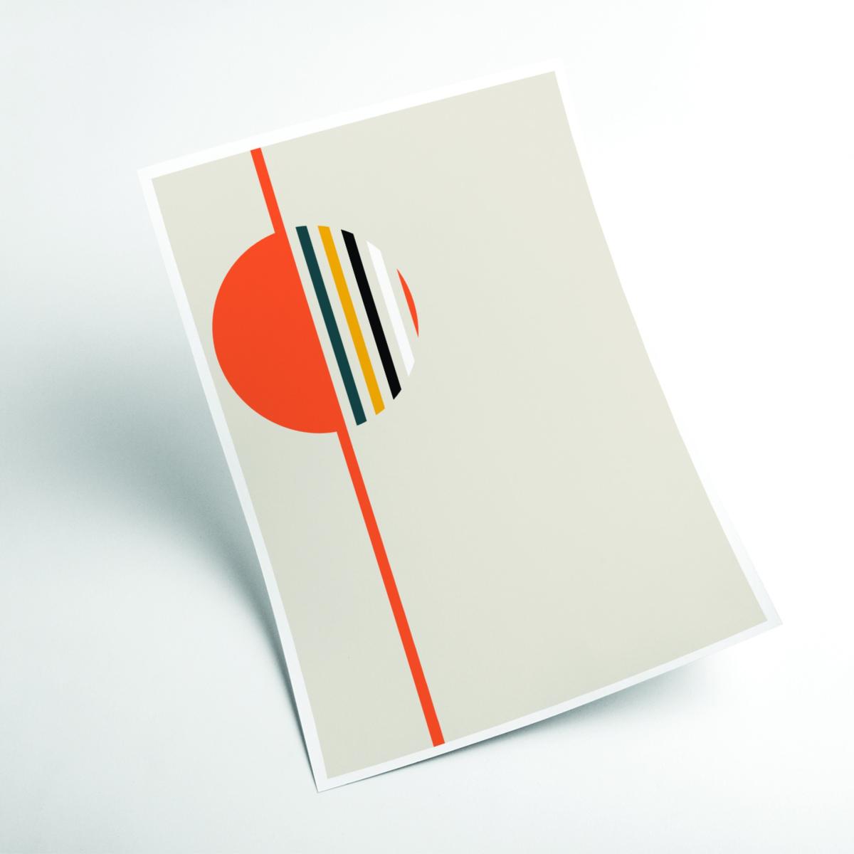 Retro Geometric Circle 4 Medium Stanley Print House – image 2