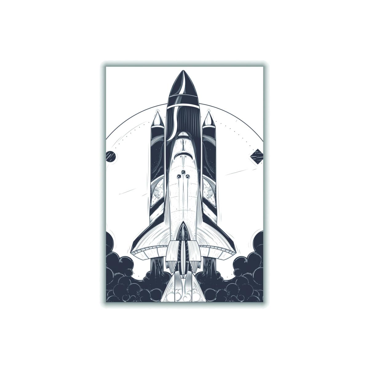 Black Blastoff! Medium Stanley Print House – image 1