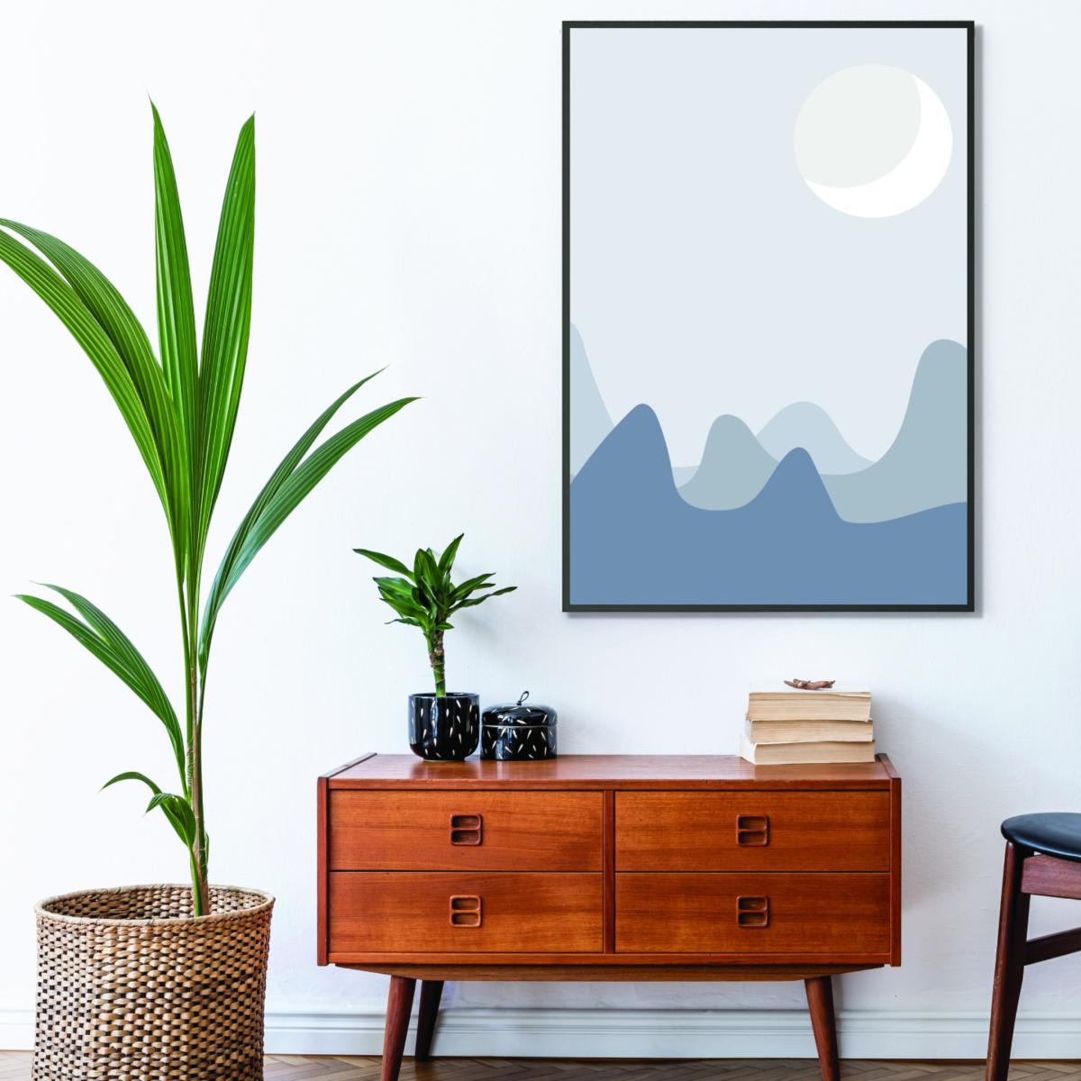 Grey Boho Landscape #4 Large Stanley Print House – image 3