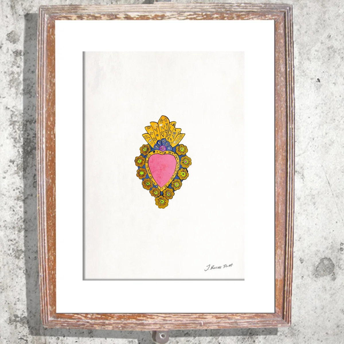 Pink / Purple The Mexican Heart Limited Edition Signed Print Jessica Russell Flint – image 2