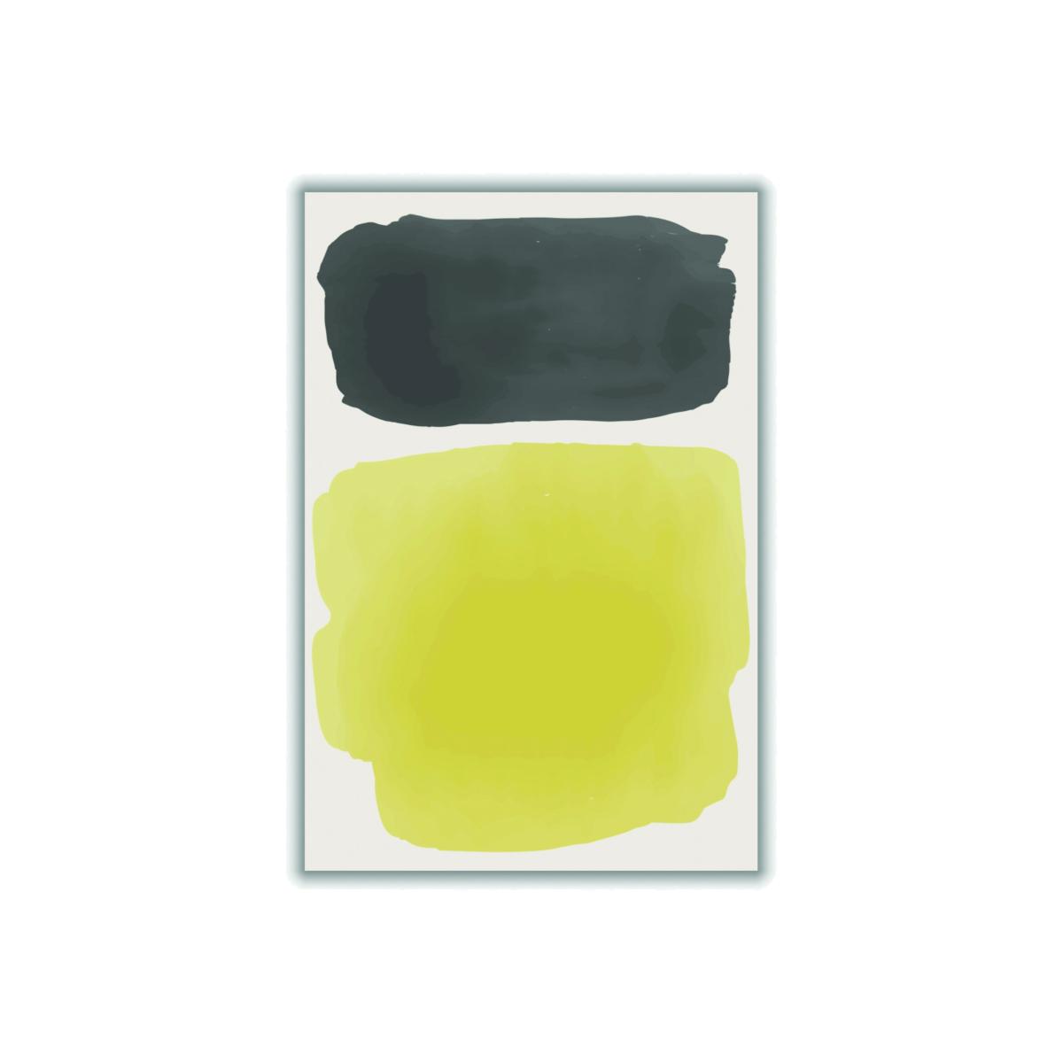 Yellow / Orange Black And Yellow Watercolor #4 A2 420 X 594Mm Stanley Print House – image 1