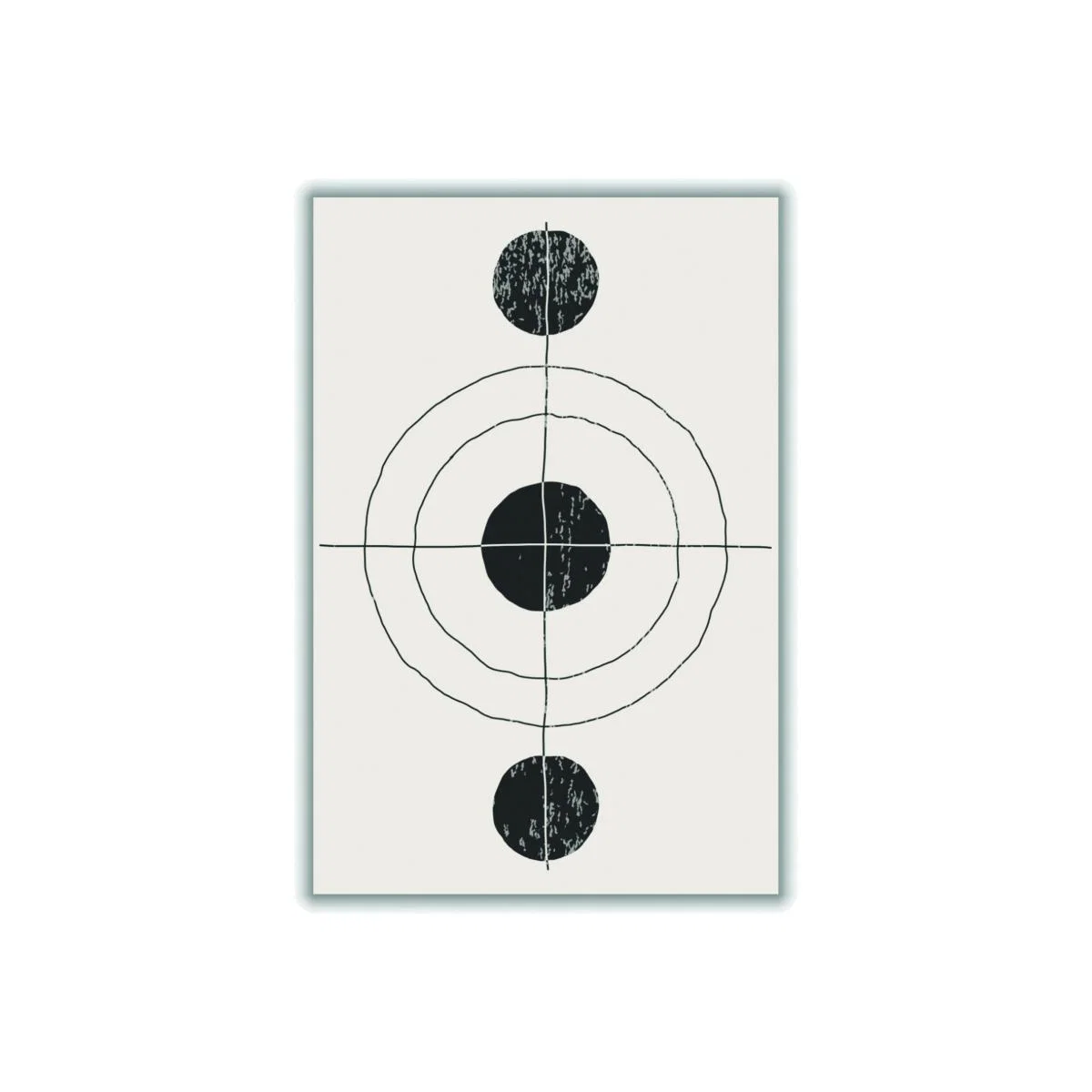 Black Minimal Geometric Shapes #3 A2 420 X 594Mm Stanley Print House – image 1