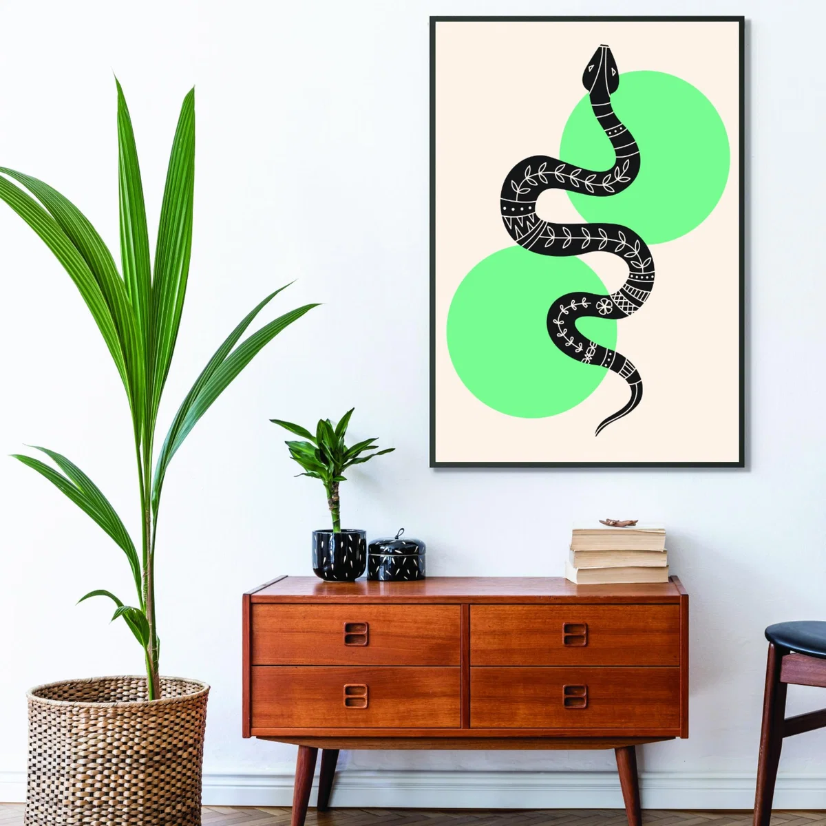 Green Abstract Snake Extra Large Stanley Print House – image 3