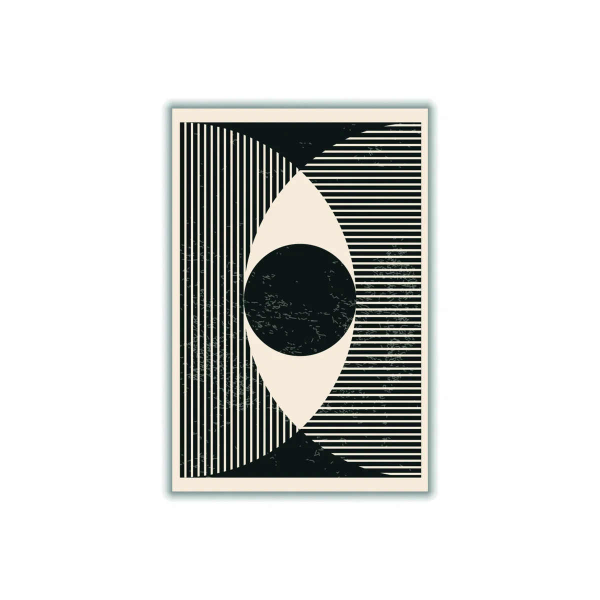 Black & White Geometric Shapes 2 A3 297 X 420Mm Stanley Print House – image 1