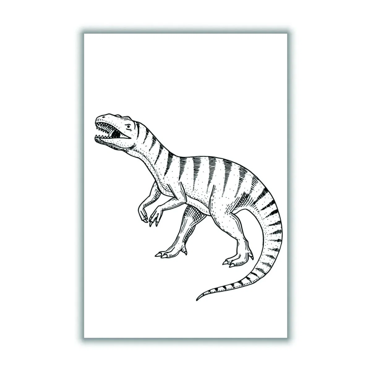 Black Dinosaur A4 210 X 297Mm Stanley Print House – image 3