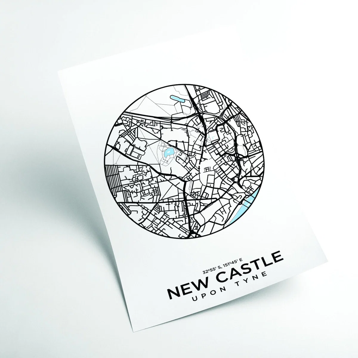 Black Map Of New Castle Xxs Stanley Print House – image 2