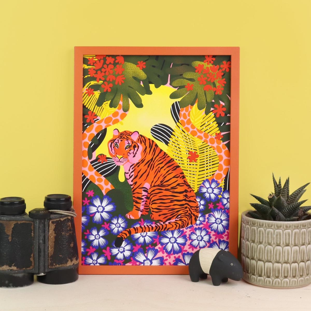 Tiger Print A3 297 X 420Mm The Neighbourhood Threat – image 2