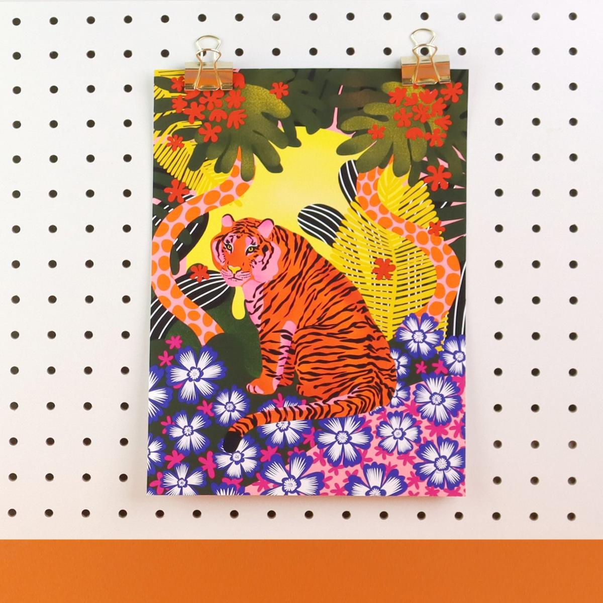 Tiger Print A3 297 X 420Mm The Neighbourhood Threat – image 3